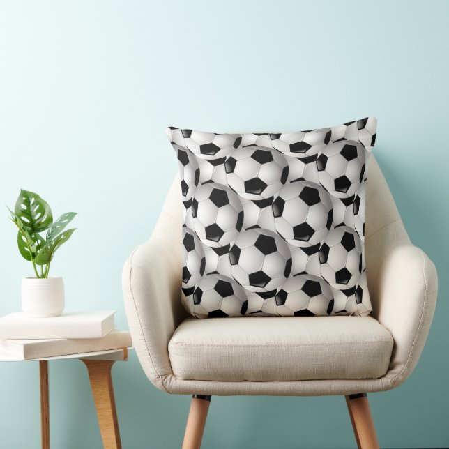 Soccer Ball Pattern Cushion (Chair)