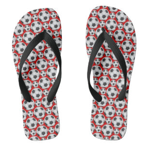 Soccer Ball Pattern Jandals