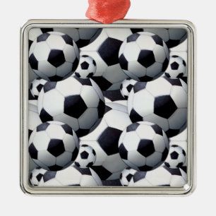 Soccer Ball Pattern Metal Tree Decoration