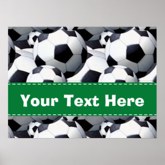 Soccer Ball Pattern Poster