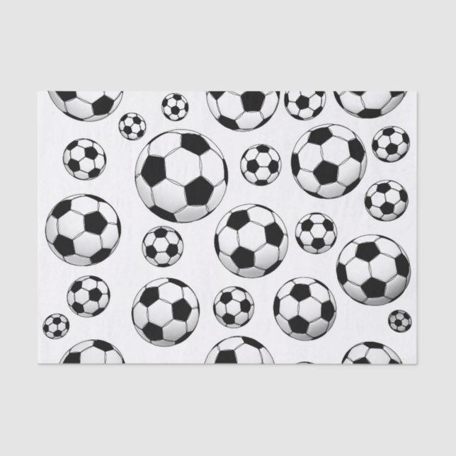 Soccer Ball Pattern Tissue Paper (Front)