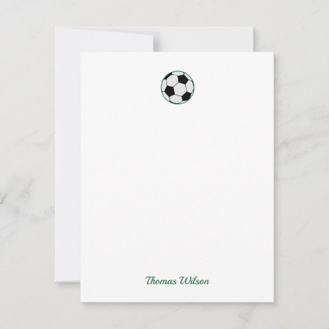 Soccer Ball Personalised Card (Front)