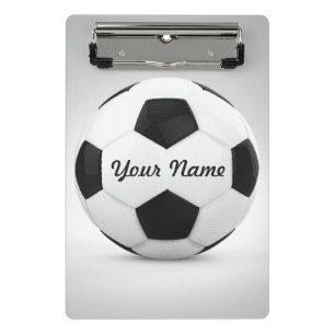 Soccer Ball Personalised Name Mini Clipboard