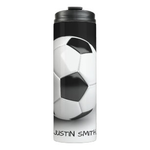 Soccer Ball Personalized Thermal Drink Tumbler