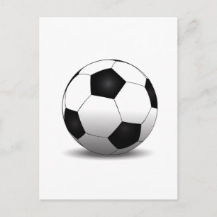 Soccer ball postcard