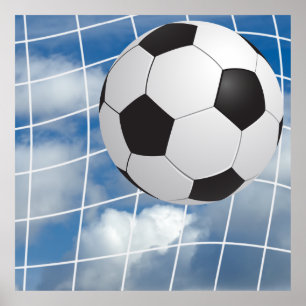 Soccer ball poster