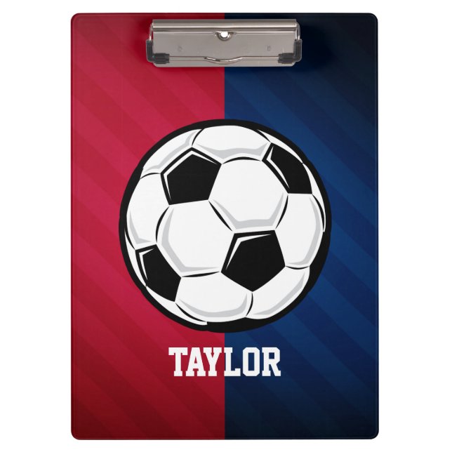 Soccer Ball; Red, White, and Blue Clipboard (Front)