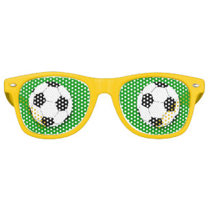 Soccer Ball retro Shades /Fun Party Sunglasses