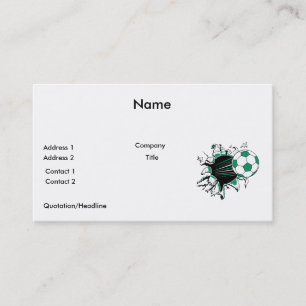 soccer ball ripping thru business card