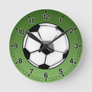Soccer Ball Round Clock