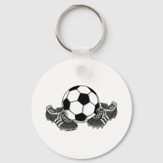 Soccer Ball Shoes Key Ring