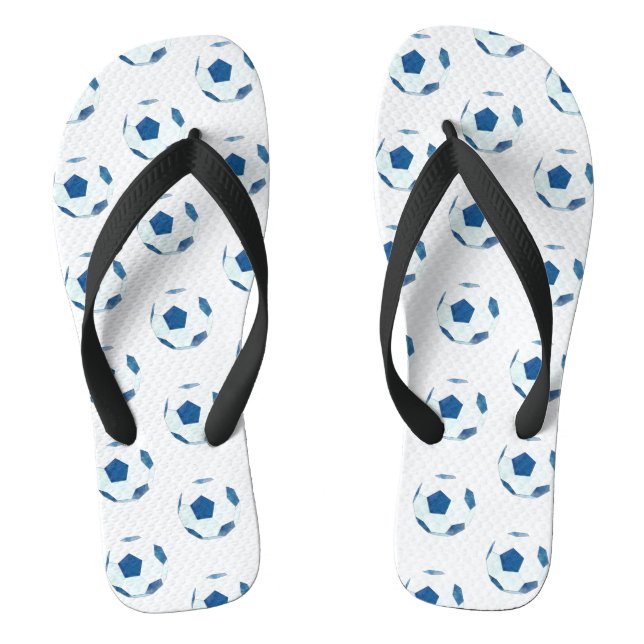 Soccer Ball Sketch Jandals (Footbed)