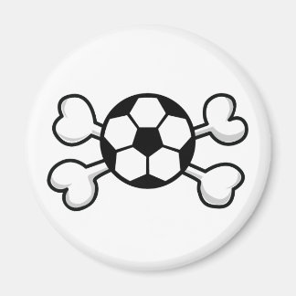 soccer ball Skull and Crossbones Magnet