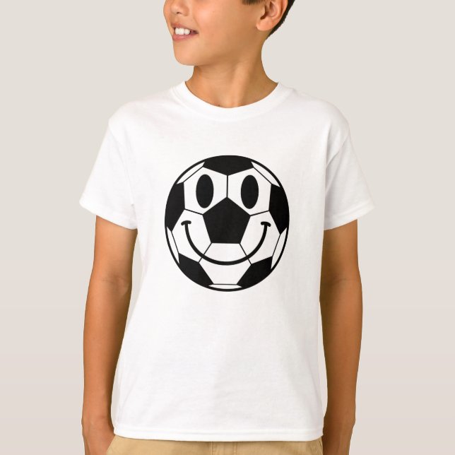 Soccer Ball Smile Face T-Shirt (Front)