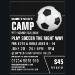 Soccer Ball, Soccer Camp Advertising Flyer<br><div class="desc">Soccer Ball,  Soccer Camp Advertising Flyers By The Business Card Store.</div>