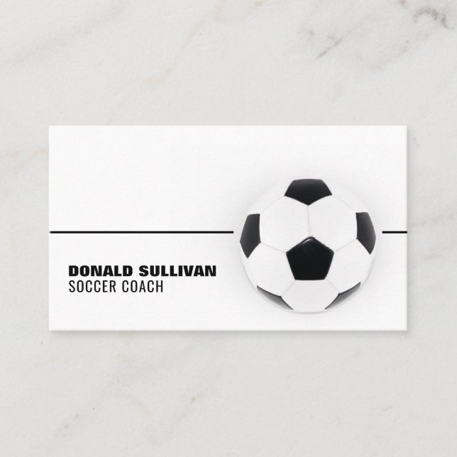 Soccer Ball, Soccer Player/Coach/Ref Business Card (Front)