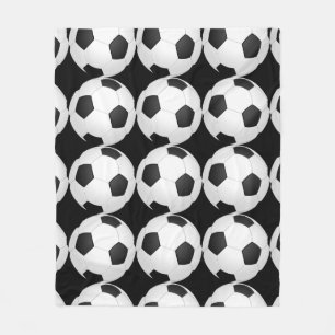 Soccer Ball Soccer Player Fleece Blanket