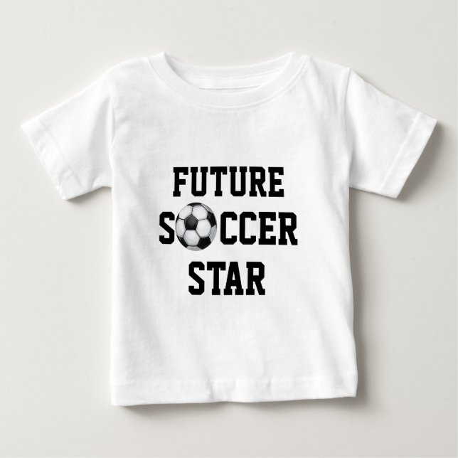 Soccer Ball, Soccer Star Baby T-Shirt (Front)