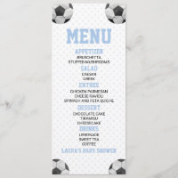 Soccer Ball Sports Blue Baby Shower Food