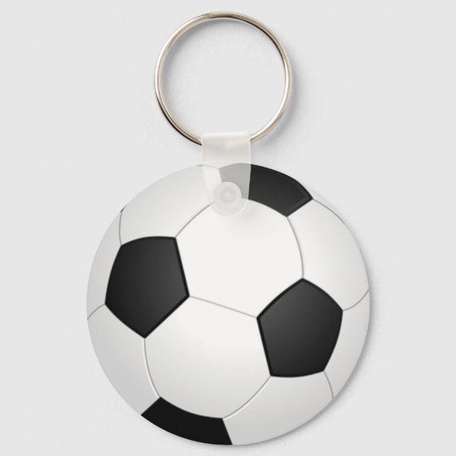 Soccer Ball Sports Pattern Key Ring (Front)
