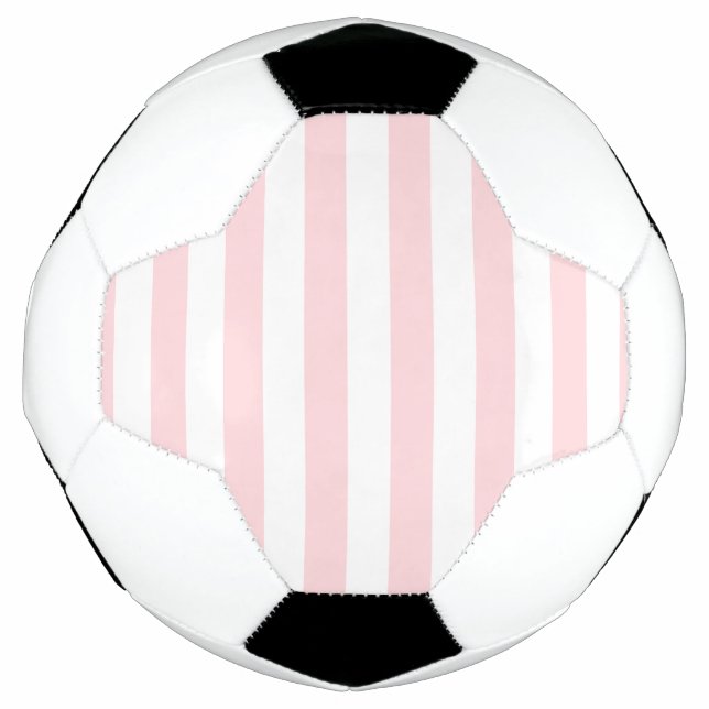 Soccer Ball Stripe Pink & White Ball  (Front)