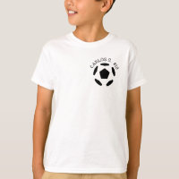 Soccer Ball T-Shirt with Personalised Name