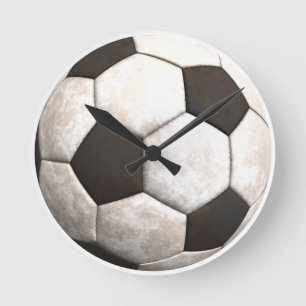 Soccer Ball Team Sports Games Round Clock