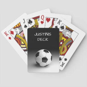 Soccer Ball Theme Personalised Playing Cards