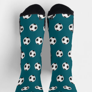 Soccer Ball Themed Happy Colourful Socks