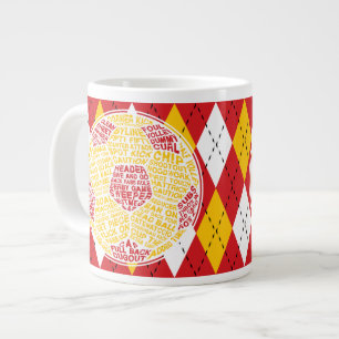 Soccer Ball Typography Cup