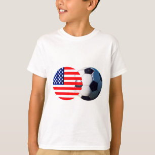 Soccer Ball & USA Flag The MUSEUM Zazzle T-Shirt