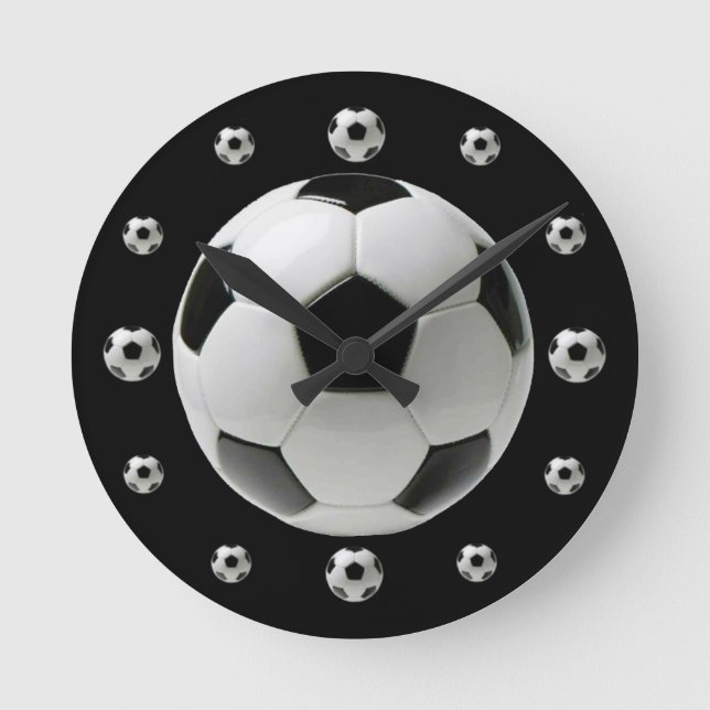 Soccer Ball Wall Clock (Front)