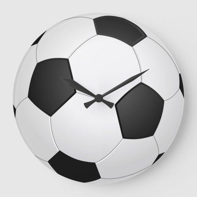 Soccer ball wall clock (Front)
