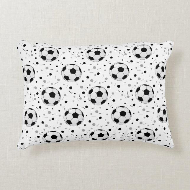 Soccer balls decorative cushion (Front)
