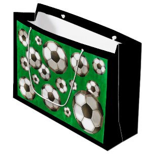 Soccer Balls Large Gift Bag