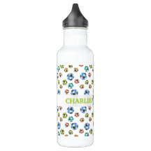 Soccer Balls Personalised Sports 710 Ml Water Bottle