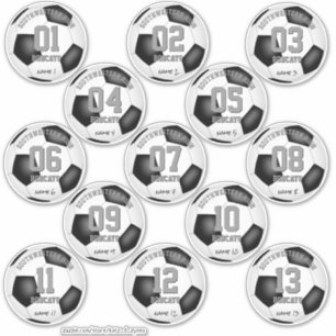 soccer balls set of 13 individually personalised