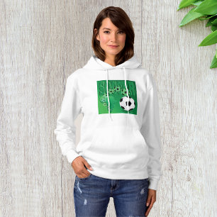 Soccer Balls Womens Hoodie