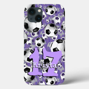 Soccer Ballz! women's soccer ball pattern iPhone 13 Case