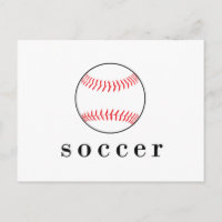 Soccer Baseball Funny Hilarious Sports T-Shirt