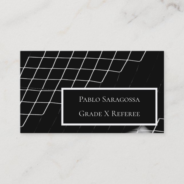 Soccer Basketball Hockey Sports Referee Template Business Card (Front)