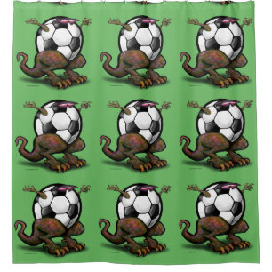 Soccer Beast Shower Curtain