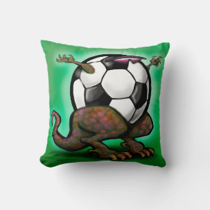 Soccer Beast Throw Pillow