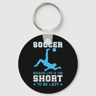 Soccer Because Soccer Player  Key Ring