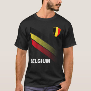 Soccer Belgium Flag For Soccer Men Women Kids T-Shirt