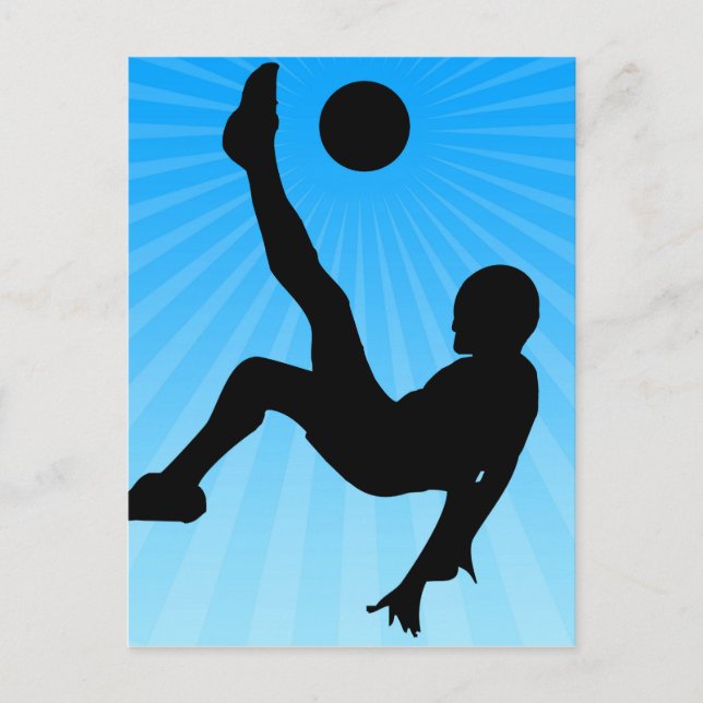 Soccer Bicycle Kick Postcard (Front)