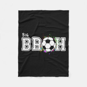 Soccer Big Bruh 1st Birthday Fleece Blanket