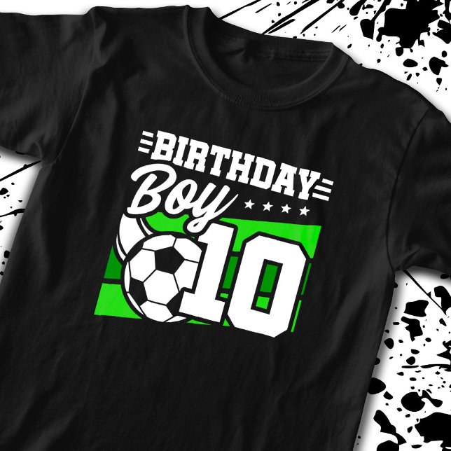 Soccer Birthday - 10 Year Old Boy - 10th Birthday T-Shirt (Creator Uploaded)