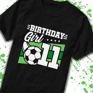 Soccer Birthday 11 Year Old Girl 11th Birthday T-Shirt