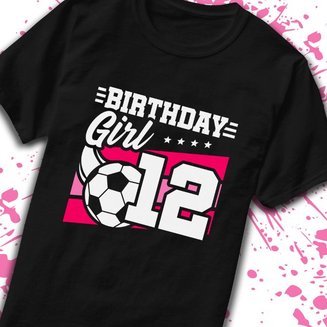Soccer Birthday 12 Year Old Girl 12th Birthday T-Shirt (Creator Uploaded)